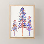 Pine Trees - Vintage Palette Mini Art Print Gallery Image 1