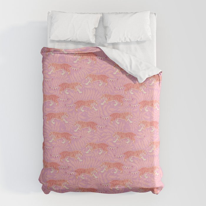 Tigers - pink pastel Duvet Cover Gallery Image 6