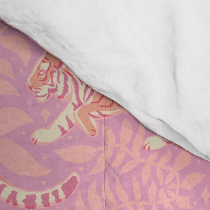 Tigers - pink pastel Comforter Gallery Image 4