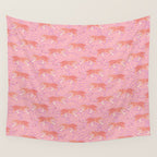 Tigers - pink pastel Wall Tapestry Gallery Image 4