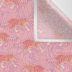 Tigers - pink pastel Wall Tapestry Gallery Image 3