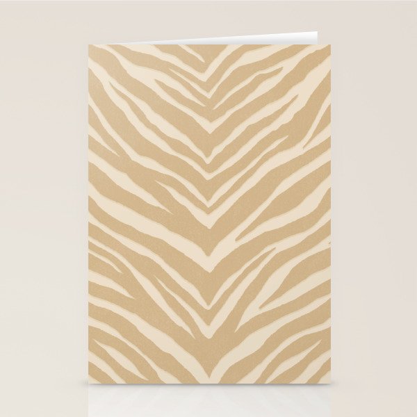 Zebra Stripe - sandy neutral Stationery Card Gallery Image 2