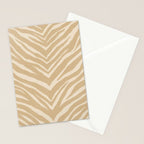 Zebra Stripe - sandy neutral Stationery Card Gallery Image 2