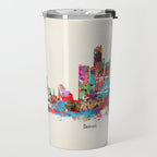 detroit michigan skyline Travel Mug Gallery Image 2