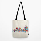 detroit michigan skyline Tote Bag Gallery Image 2