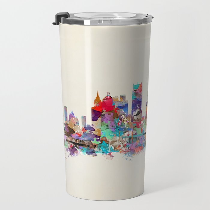 detroit michigan skyline Travel Mug Gallery Image 3