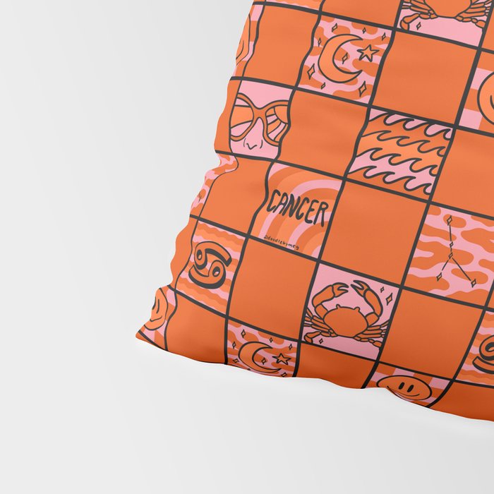 Cancer Checkered Print Pillow Sham Gallery Image 4