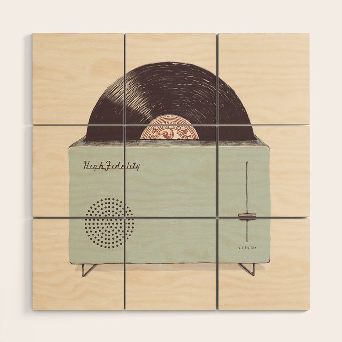 High Fidelity Toaster Wood Wall Art Gallery Image 1