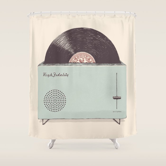 High Fidelity Toaster Shower Curtain Gallery Image 1