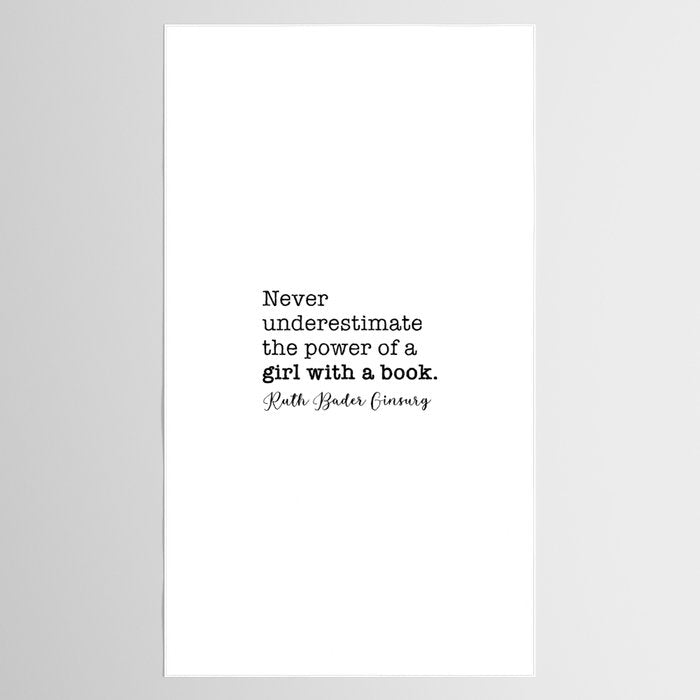 Never underestimate the power of a girl with a book. Tablecloth Gallery Image 2