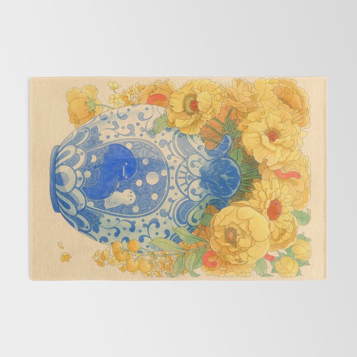 Bloom in Yellow Rug Gallery Image 2