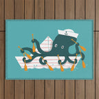 Sailor Octopus Outdoor Rug Gallery Image 1