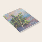 Hemlock on Blue Table - nature still life photograph Notebook Gallery Image 2