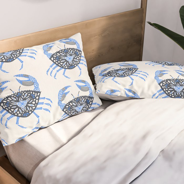 Blue Crab Pillow Sham Gallery Image 2