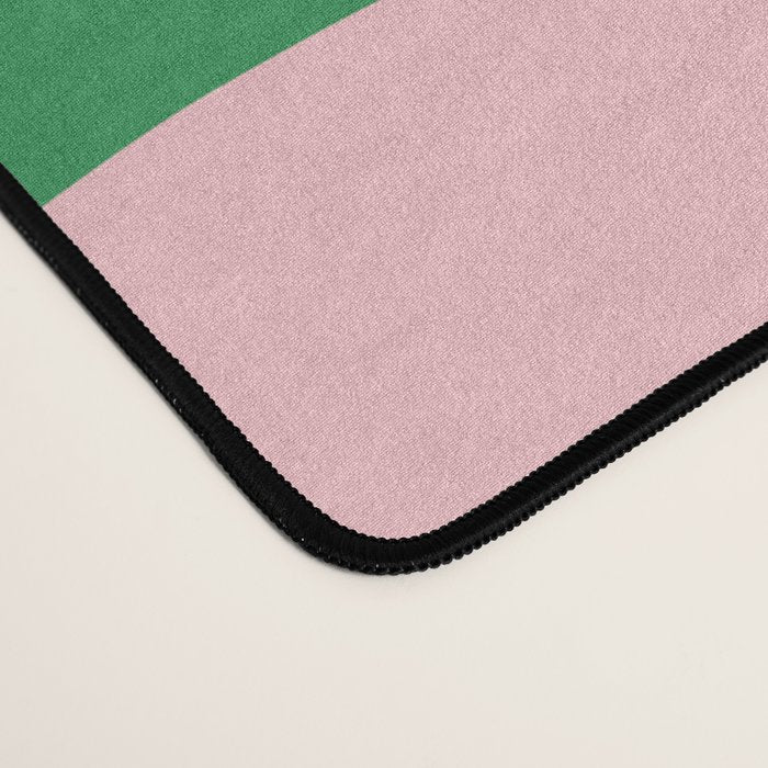 Retro Liquid Swirl Abstract 2 in Pink and Green Desk Mat Gallery Image 4