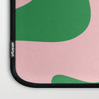 Retro Liquid Swirl Abstract 2 in Pink and Green Laptop Sleeve Gallery Image 3