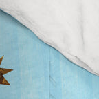 Celestial Star Twinkle in Sky Blue Watercolor Comforter Gallery Image 4