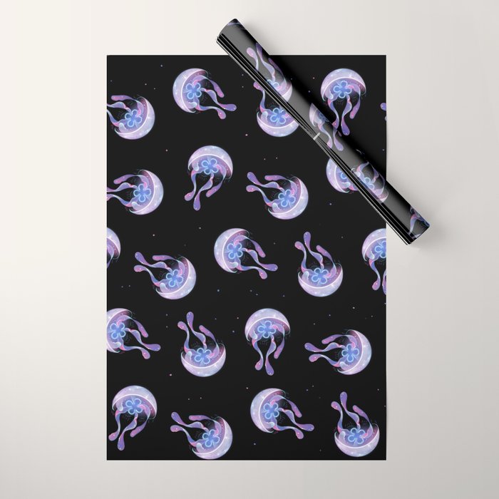Moon jelly Wrapping Paper Gallery Image 1