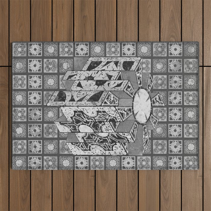 Hellraiser Puzzlebox D Outdoor Rug Gallery Image 1