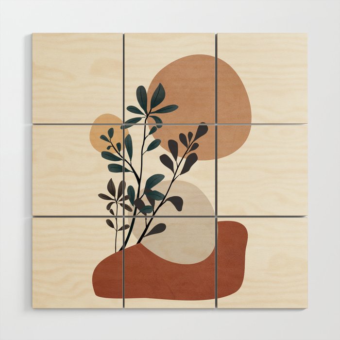 Shapes and Branches 07 Wood Wall Art Gallery Image 1