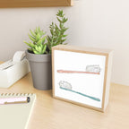 Toothbrush Cats Mini Art Print Gallery Image 2