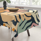 Abstract organic nature plant leaf art pattern Tablecloth Gallery Image 3
