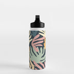 Abstract organic nature plant leaf art pattern Water Bottle Gallery Image 3