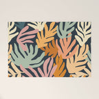 Abstract organic nature plant leaf art pattern Welcome Mat Gallery Image 1