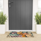 Abstract organic nature plant leaf art pattern Welcome Mat Gallery Image 3