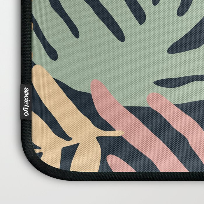 Abstract organic nature plant leaf art pattern Laptop Sleeve Gallery Image 3