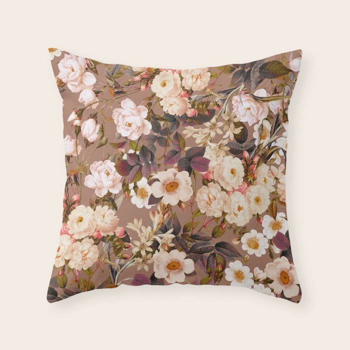 Botanical Winter Garden II Throw Pillow Gallery Image 1