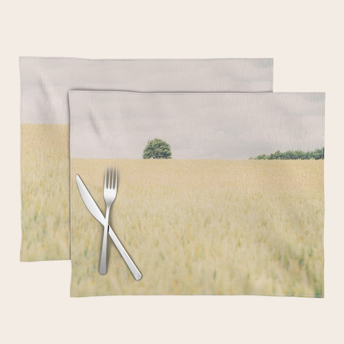 Rural Countryside Field Landscape With Tree Placemat Gallery Image 1