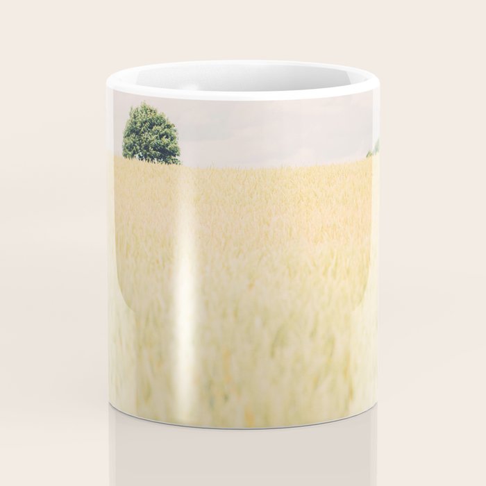 Rural Countryside Field Landscape With Tree Coffee Mug Gallery Image 4