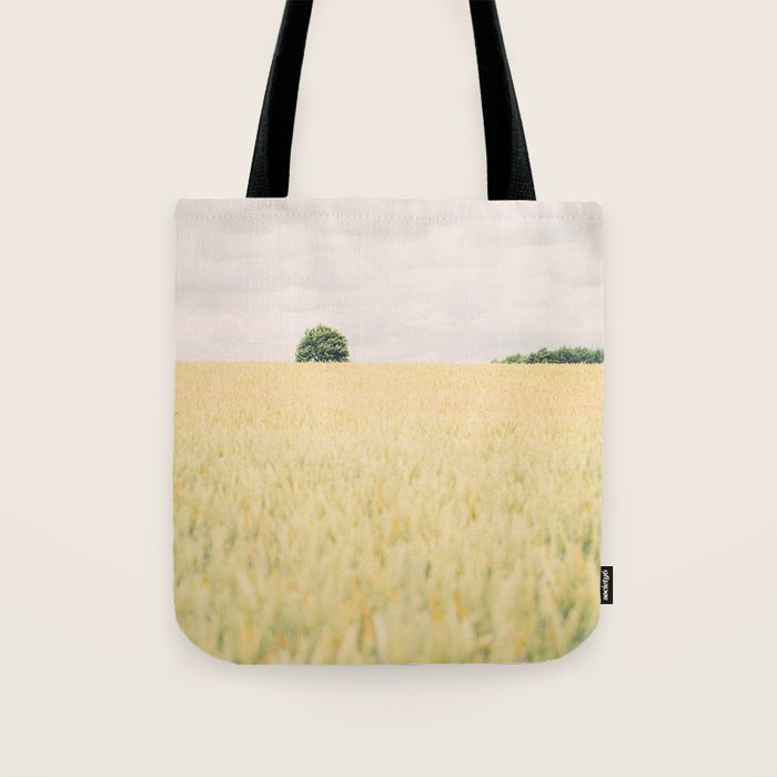 Rural Countryside Field Landscape With Tree Tote Bag Gallery Image 1