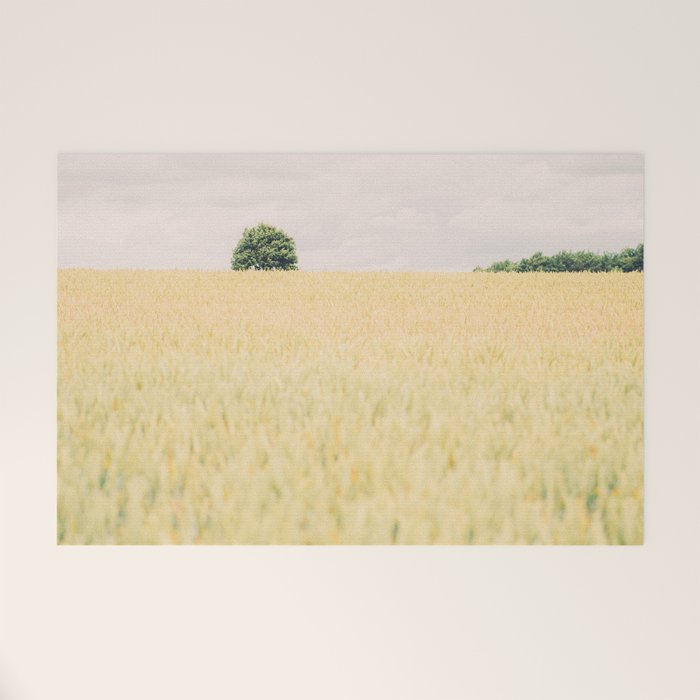 Rural Countryside Field Landscape With Tree Welcome Mat Gallery Image 1