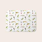 Vintage Fishing Lures Bath Mat Gallery Image 1