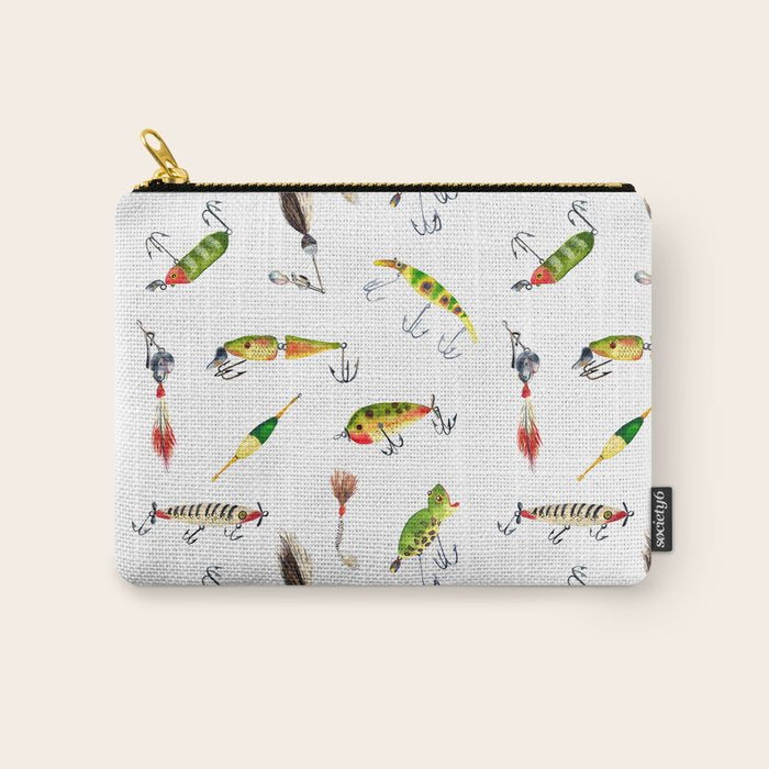 Vintage Fishing Lures Carry All Pouch Gallery Image 1