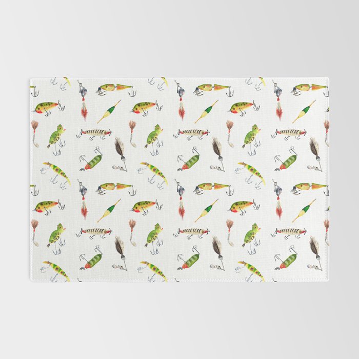 Vintage Fishing Lures Rug Gallery Image 2