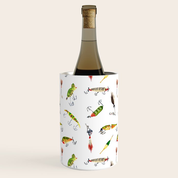 Vintage Fishing Lures Wine Chiller Gallery Image 1