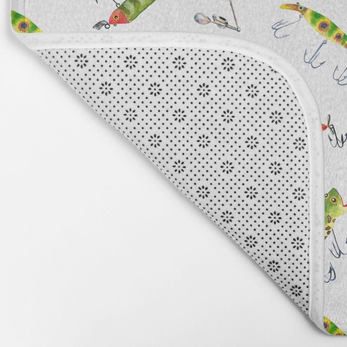 Vintage Fishing Lures Bath Mat Gallery Image 2