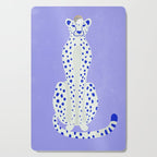 Periwinkle Cheetah Cutting Board Gallery Image 1