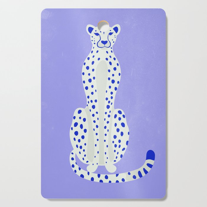 Periwinkle Cheetah Cutting Board Gallery Image 1