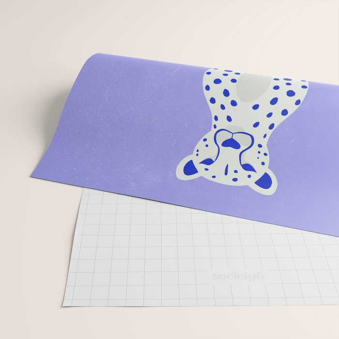 Periwinkle Cheetah Wrapping Paper Gallery Image 2