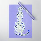 Periwinkle Cheetah Wrapping Paper Gallery Image 1