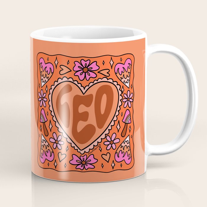 Leo Heart Coffee Mug Gallery Image 1