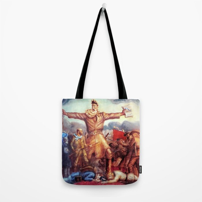 American Masterpiece, Abolitionist John Brown, Tragic Prelude American West portrait painting by John Steuart Curry Tote Bag Gallery Image 2