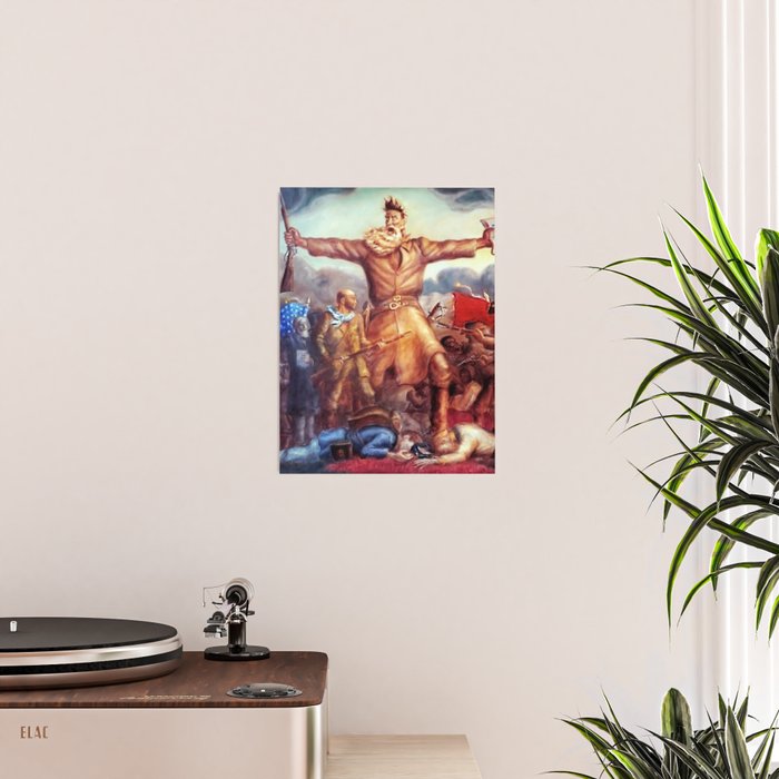 American Masterpiece, Abolitionist John Brown, Tragic Prelude American West portrait painting by John Steuart Curry Poster Gallery Image 2