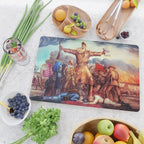 American Masterpiece, Abolitionist John Brown, Tragic Prelude American West portrait painting by John Steuart Curry Cutting Board Gallery Image 2