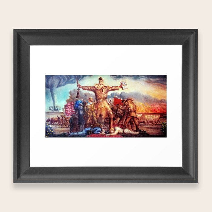 American Masterpiece, Abolitionist John Brown, Tragic Prelude American West portrait painting by John Steuart Curry Scoop Framing Gallery Image 1