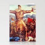 American Masterpiece, Abolitionist John Brown, Tragic Prelude American West portrait painting by John Steuart Curry Stationery Card Gallery Image 2